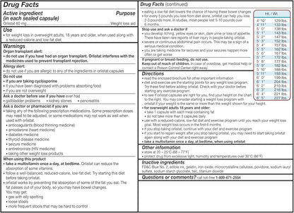 alli Weight Loss Diet Pills, Orlistat 60 mg Capsules, Non Prescription Weight Loss Aid, 120 Count Refill Pack